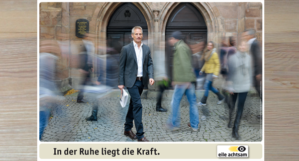 Plakat „In der Ruhe liegt die Kraft“