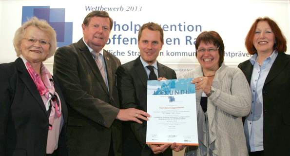 Preisverleihung Personen bei einer Preisverleihung